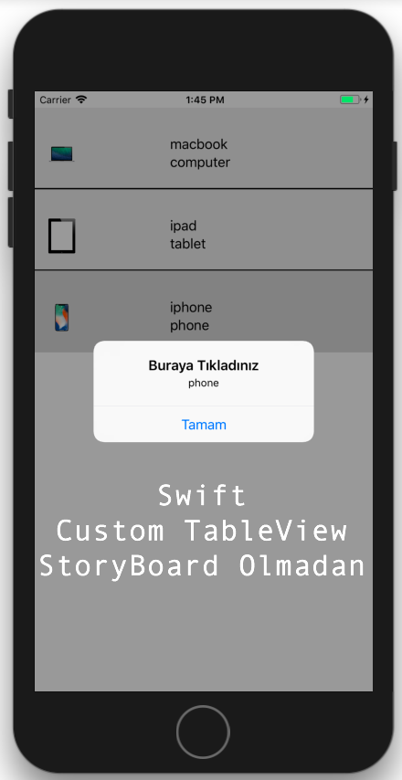 Swift Custom TableView
